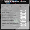 Probador de batería de coche, probador de sistema de carga de arranque Analizador de batería automático herramientas de batería