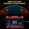 Cargador de batería de coche, reparación de pulso inteligente de 12V, pantalla LCD, batería de coche, cargador de reparación de batería de motocicleta