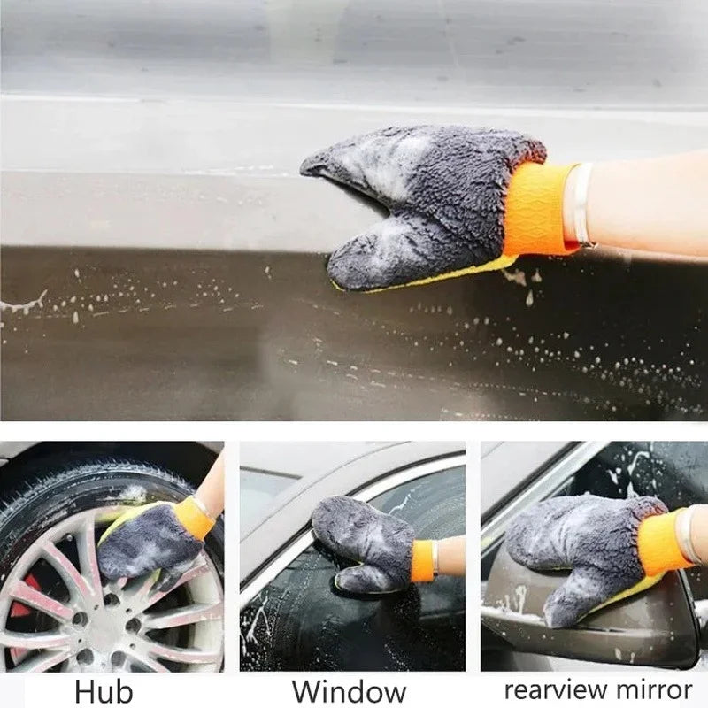 Guantes de limpieza de coche microfibra