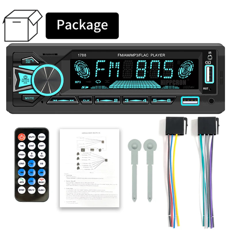 Radio de coche Bluetooth, mp3,fm,AUX,USB